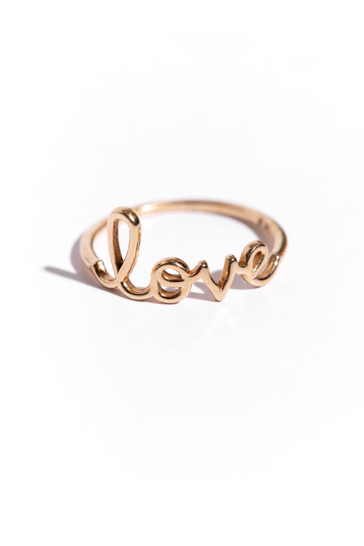 SYDNEY EVAN Pure Gold "Love" Ring