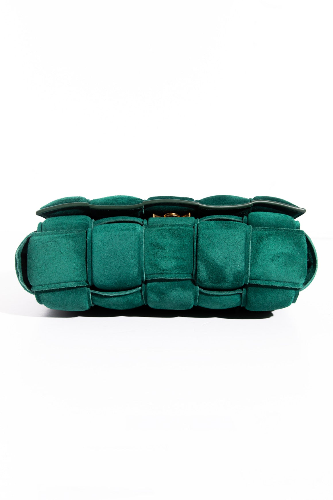 BOTTEGA VENETA Forest Suede Cassette Chain Bag