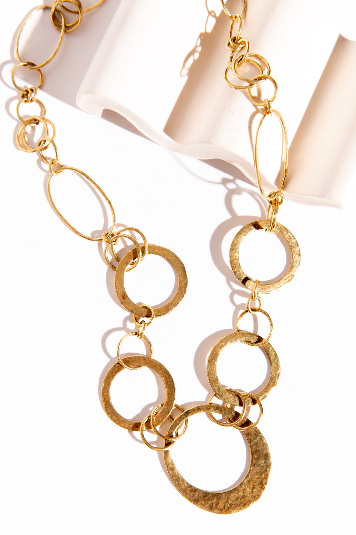 IPPOLITA 18k Gold Hammered Ring Necklace