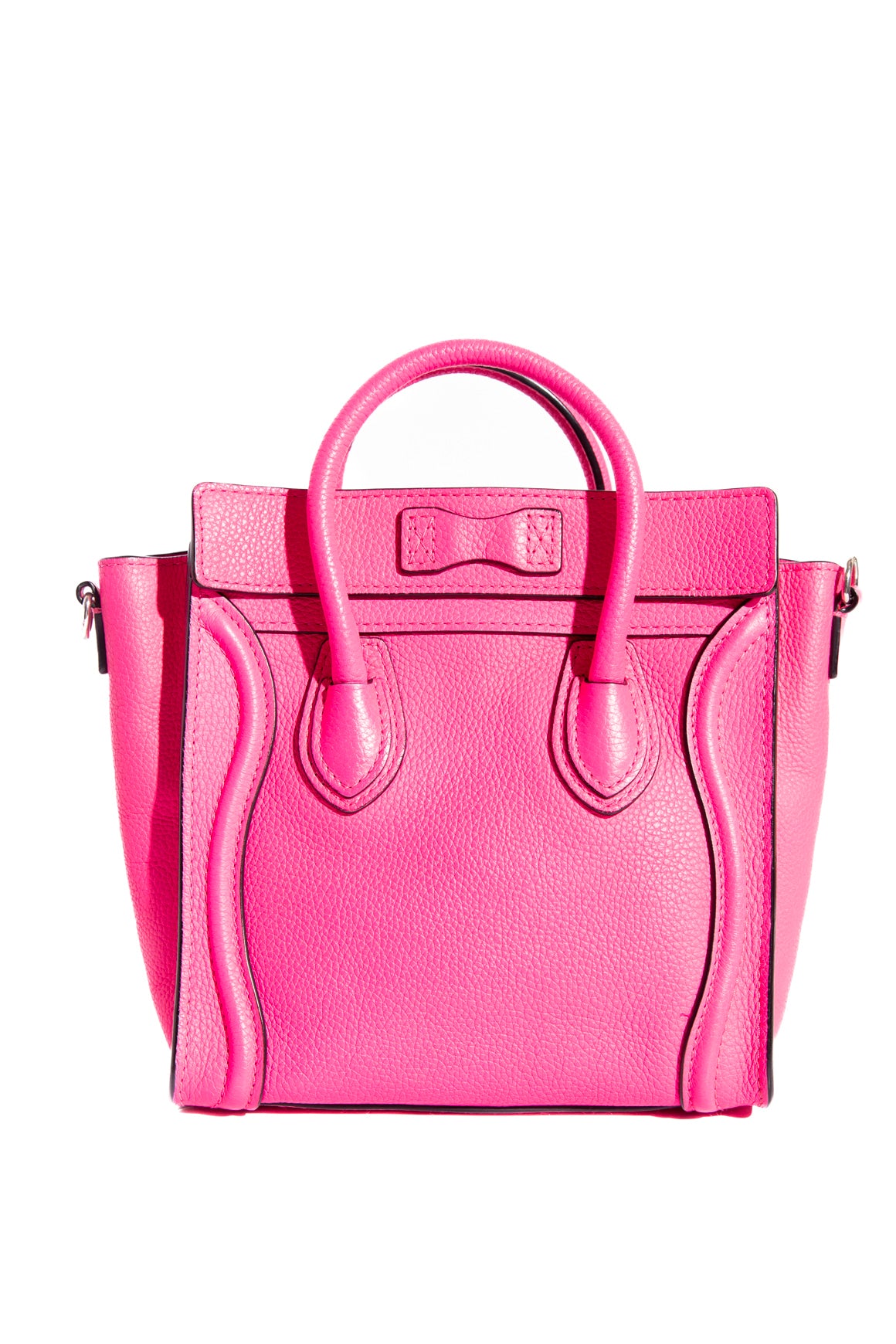 CELINE Hot Pink Nano Luggage Tote