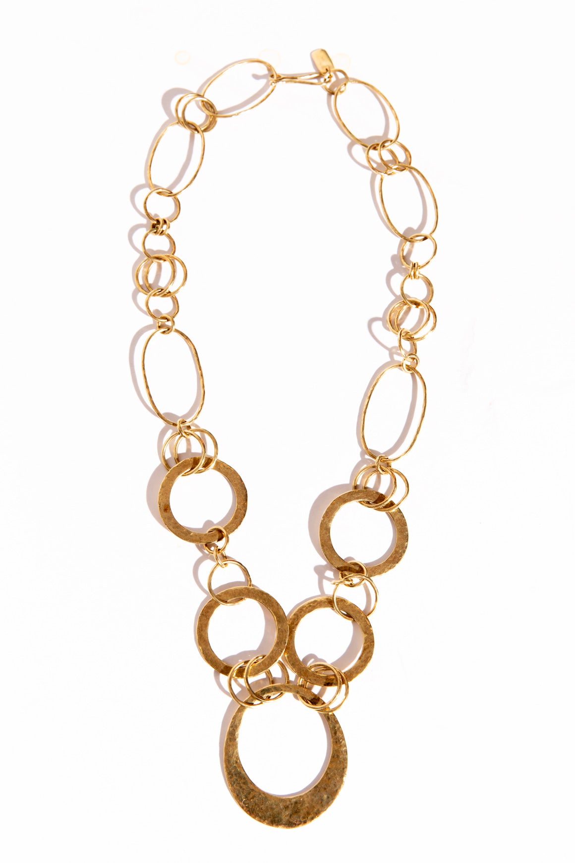 IPPOLITA 18k Gold Hammered Ring Necklace