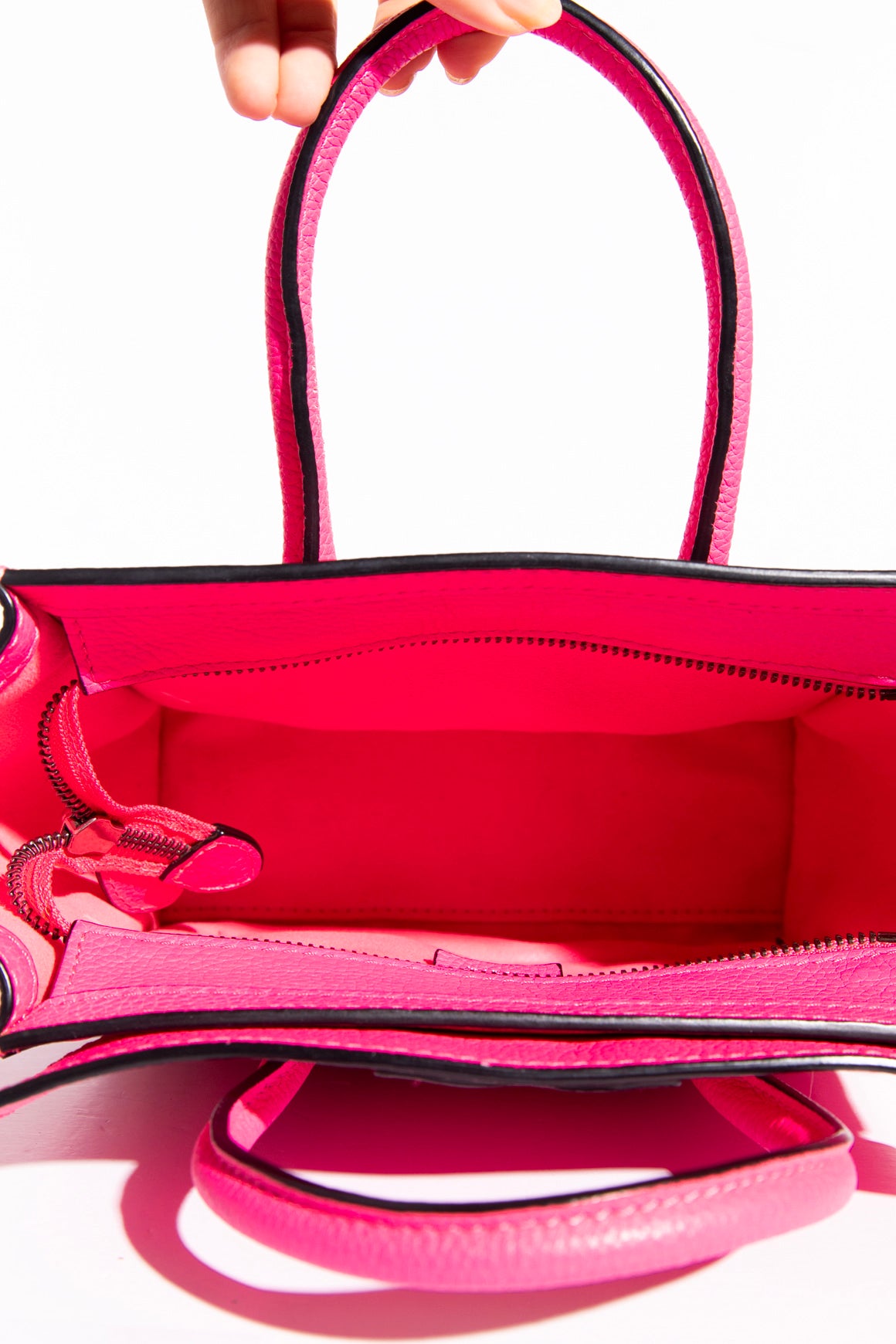 CELINE Hot Pink Nano Luggage Tote