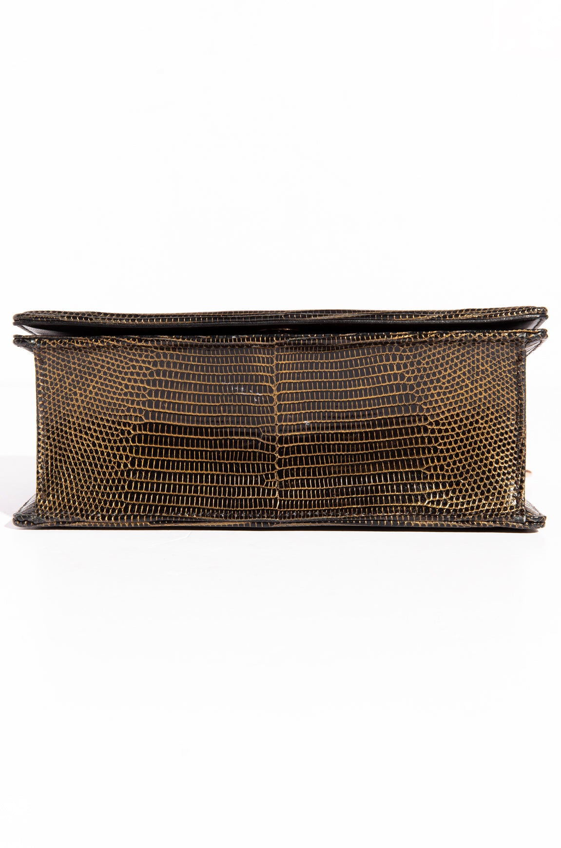 CHRISTIAN DIOR Black + Gold Diorama Flap Bag
