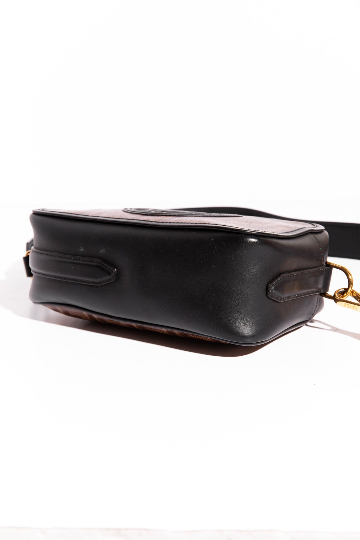 FENDI Brown + Black 'Roma Italy 1925' FF Camera Bag