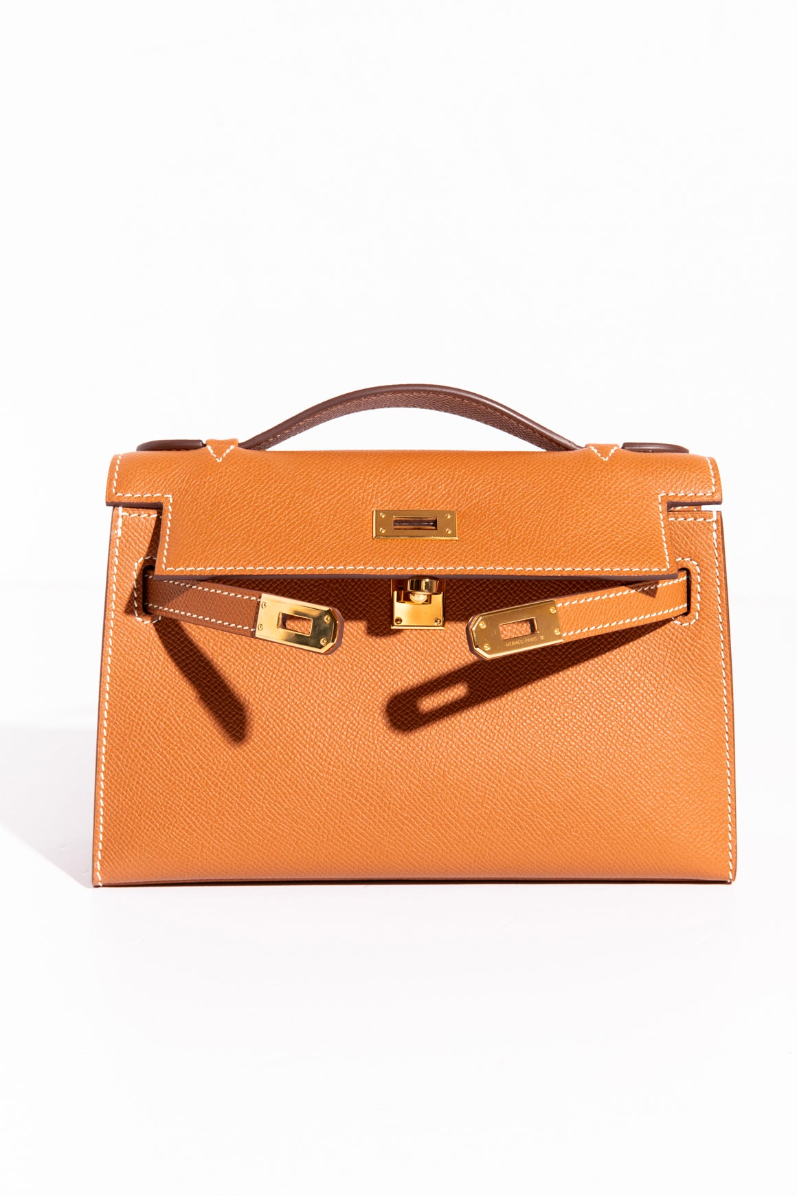 HERMES 2025 Gold Kelly Pochette