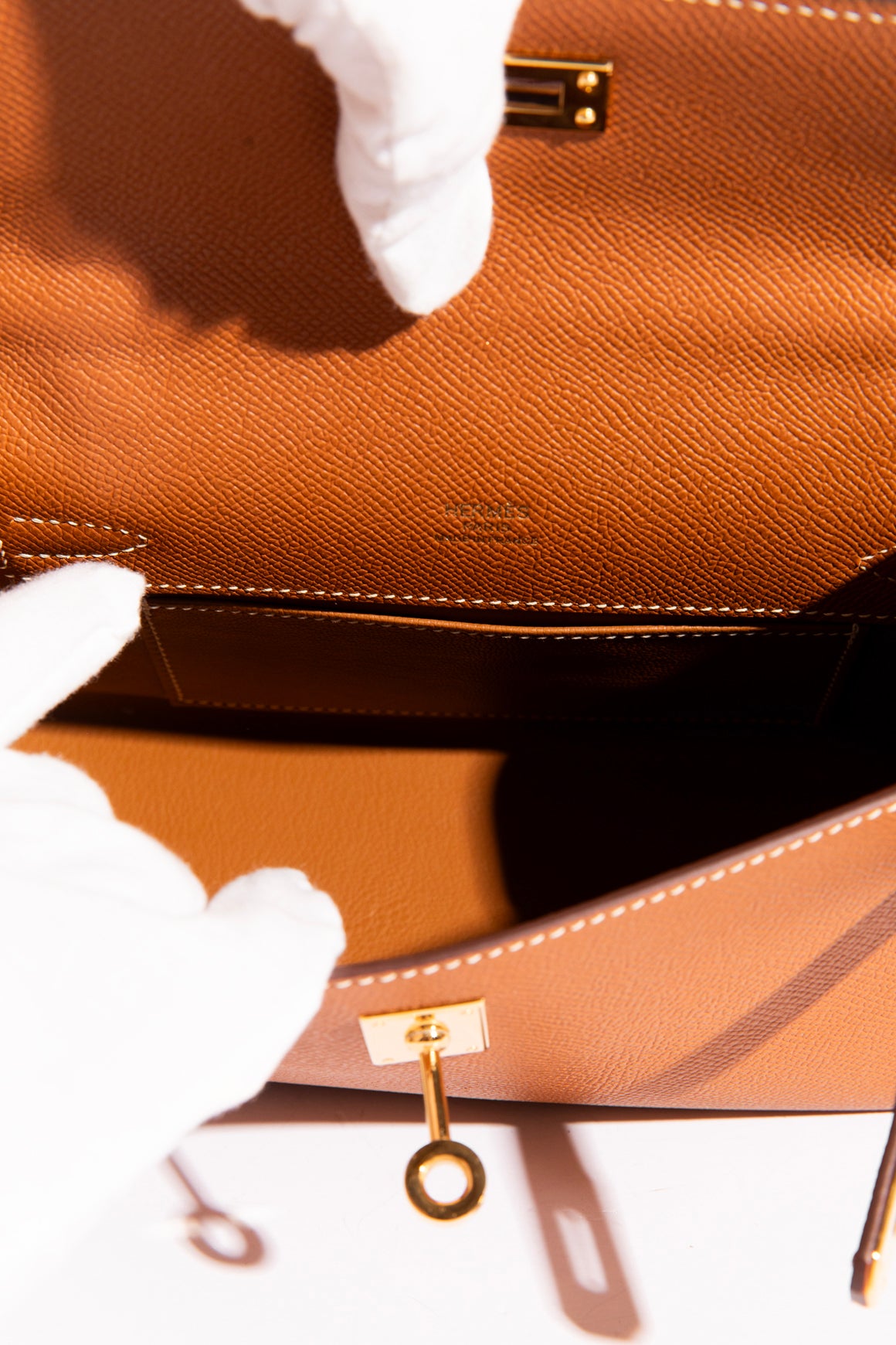 HERMES 2025 Gold Kelly Pochette