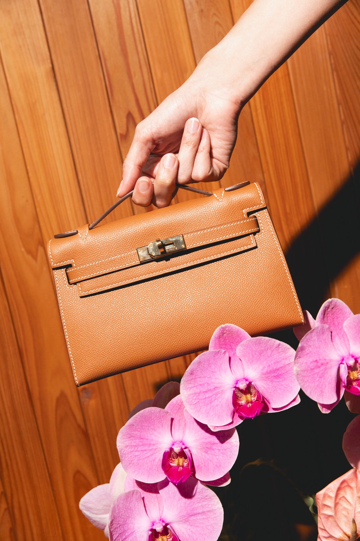 HERMES 2025 Gold Kelly Pochette