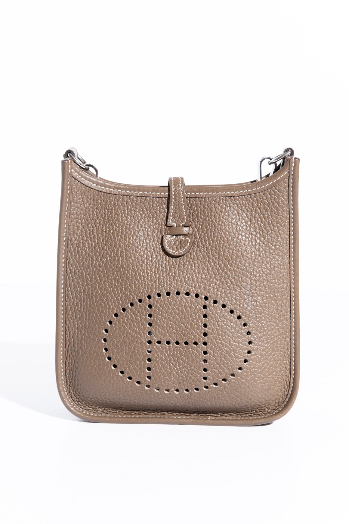 HERMES Etoupe Clemence Evelyn TPM Mini