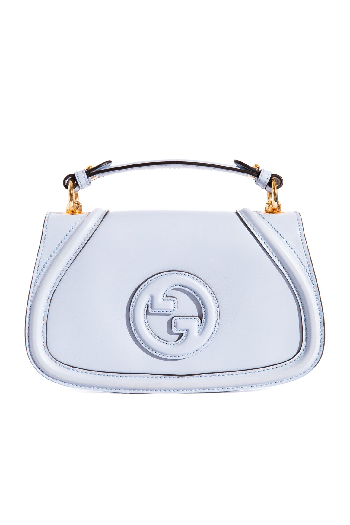GUCCI Pale Blue Roxy Calfskin Blondie Shoulder Bag
