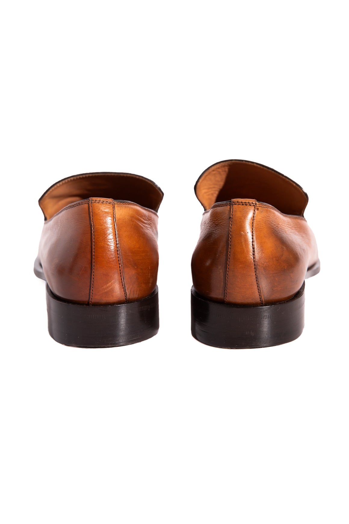 MIU MIU Brown Logo Loafers (Sz. 39)