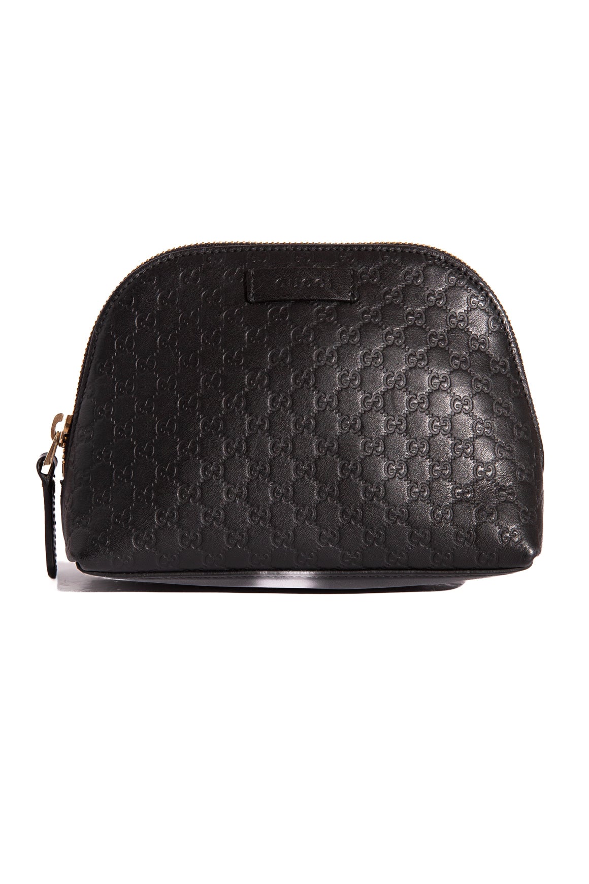GUCCI Black Microguccissima Mini Leather Pouch