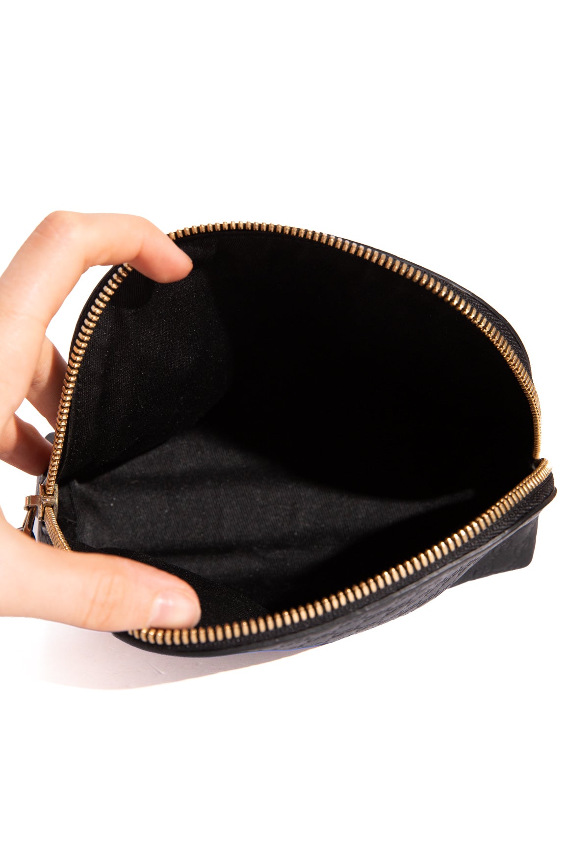 GUCCI Black Microguccissima Mini Leather Pouch