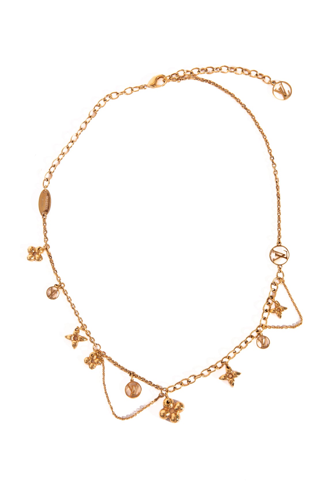 LOUIS VUITTON Gold "Blooming Supple" Necklace