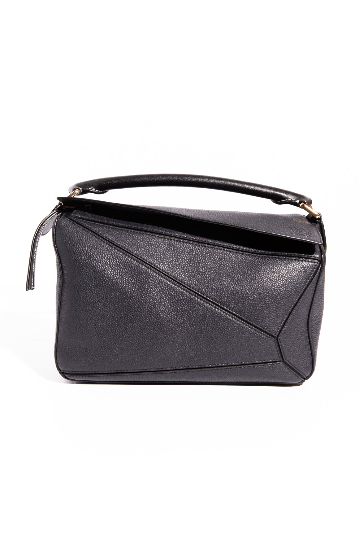 LOEWE Navy Small Puzzle Edge Bag