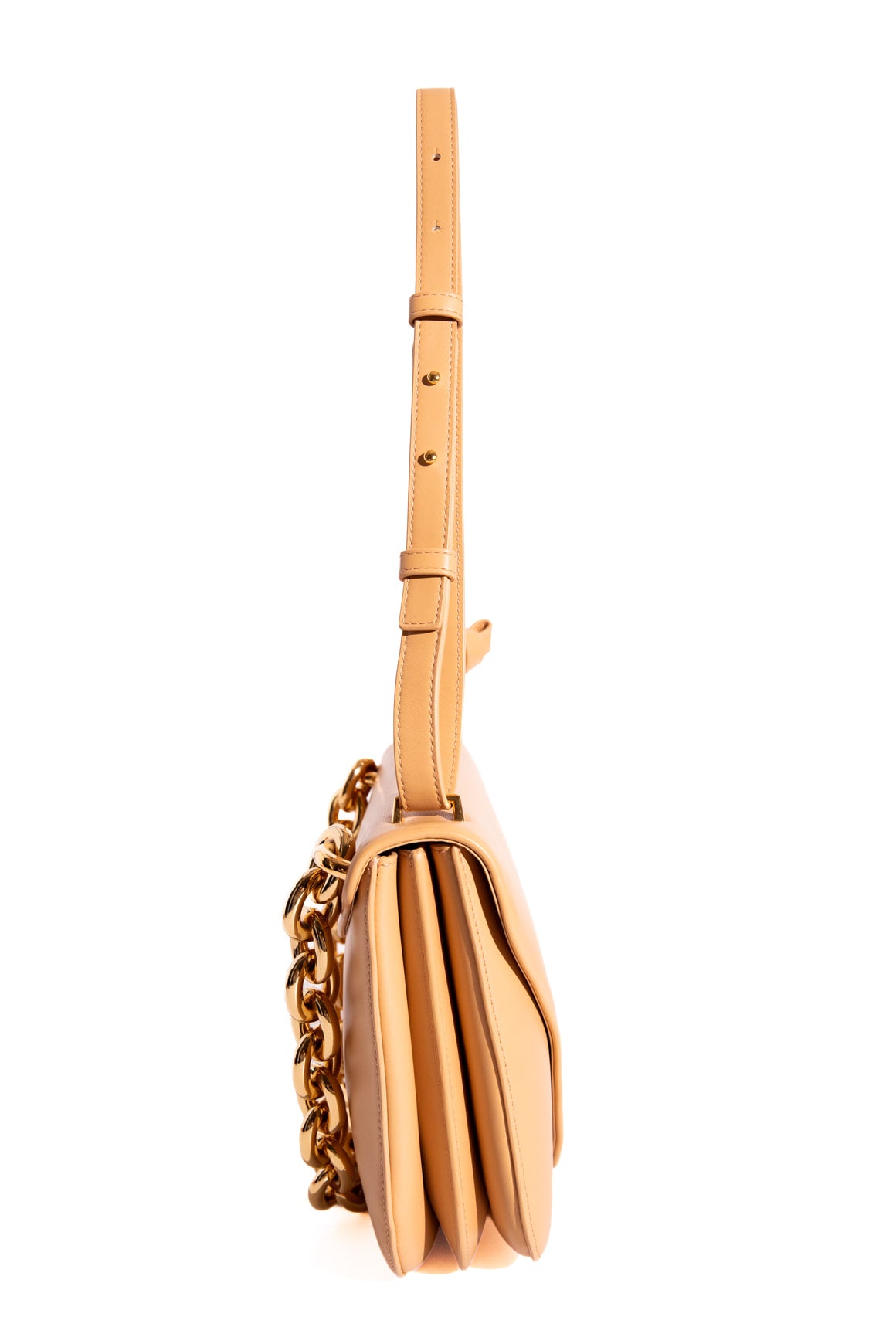 BOTTEGA VENTA Tan Leather Mount Bag