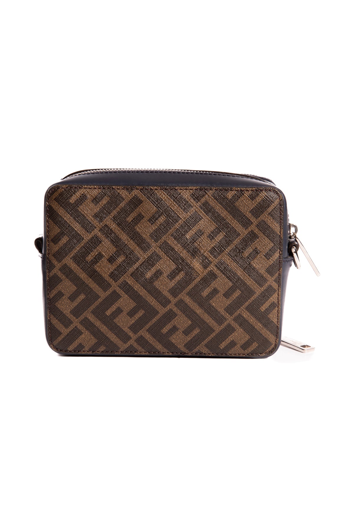 FENDI Navy Calf Leather Camera Bag