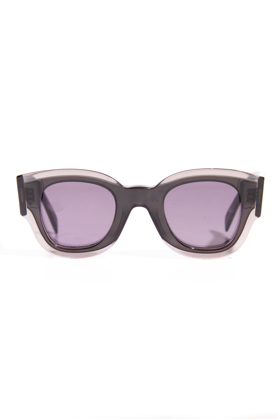 CELINE Black "Zoe" Wide Sunglasses