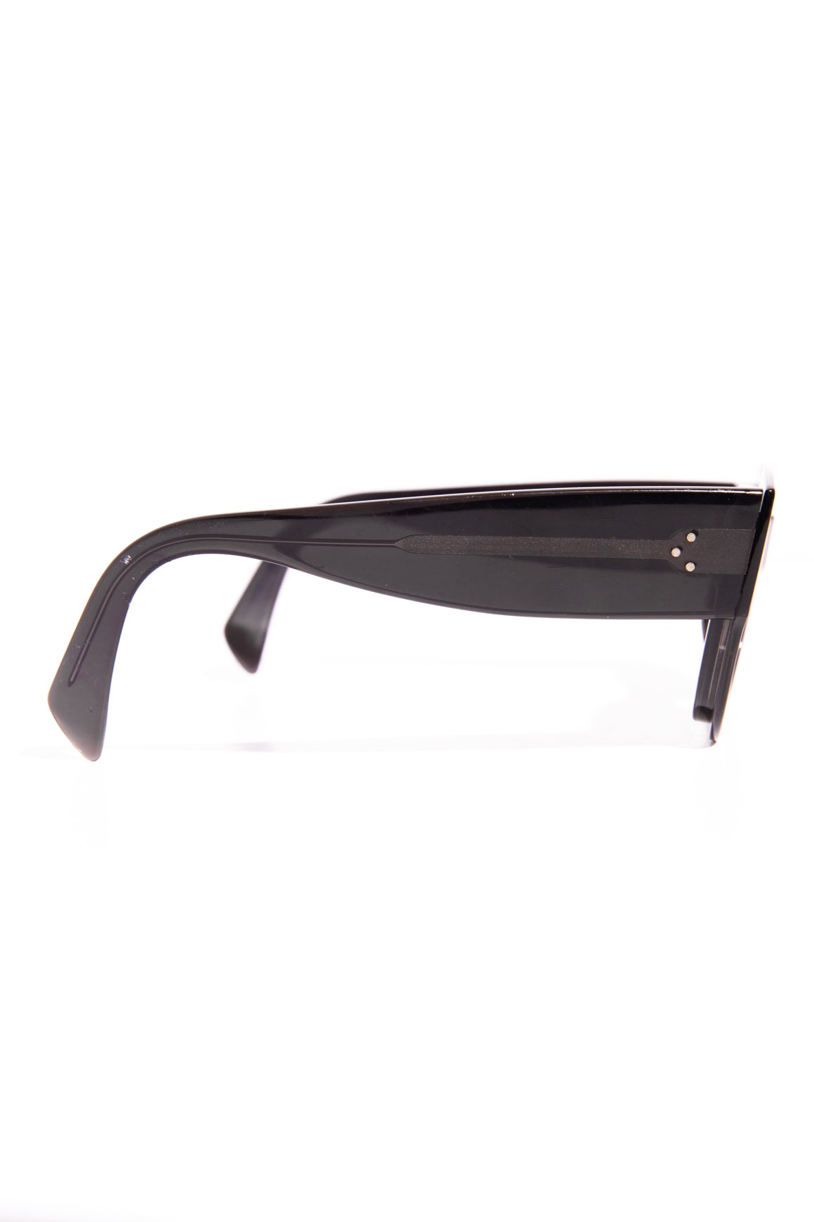 CELINE Black "Zoe" Wide Sunglasses