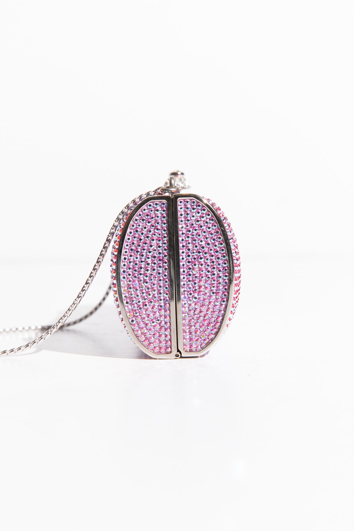 JUDITH LEIBER Pink Crystal Clutch