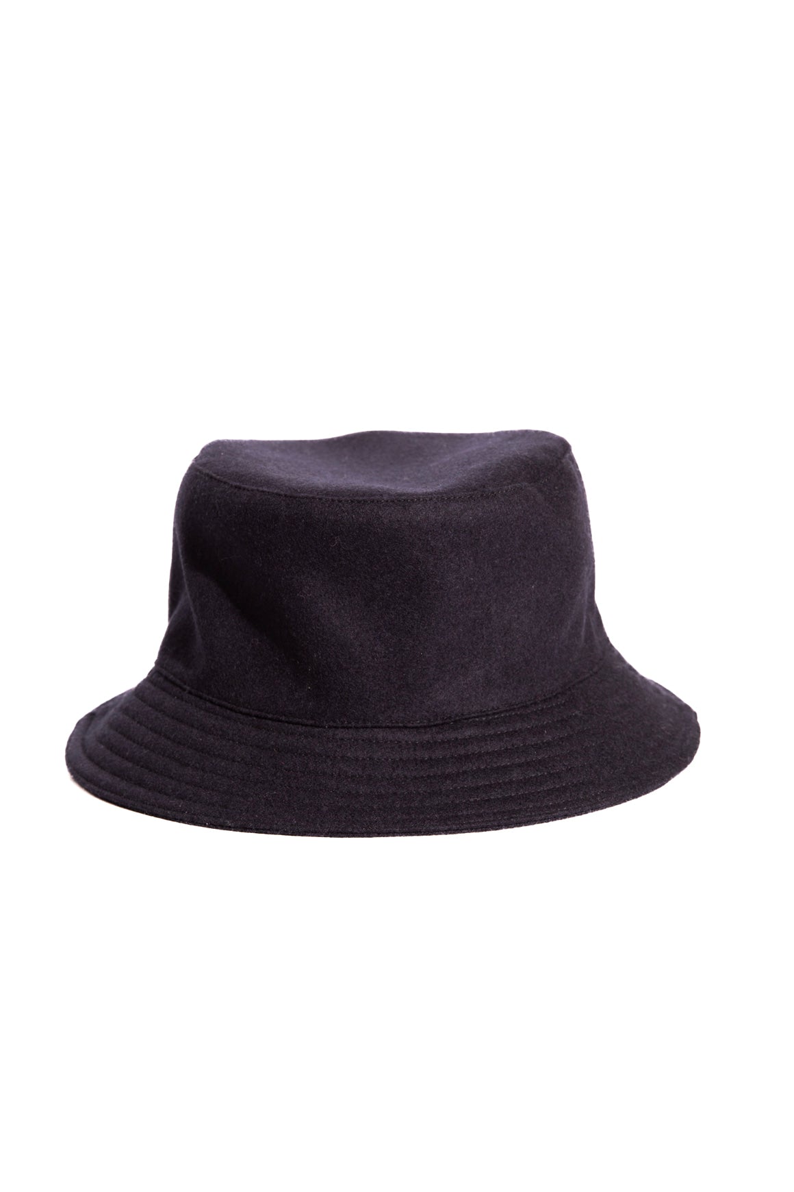 HERMES Navy Chapeau Homme Filipe Flanelle Bucket Hat