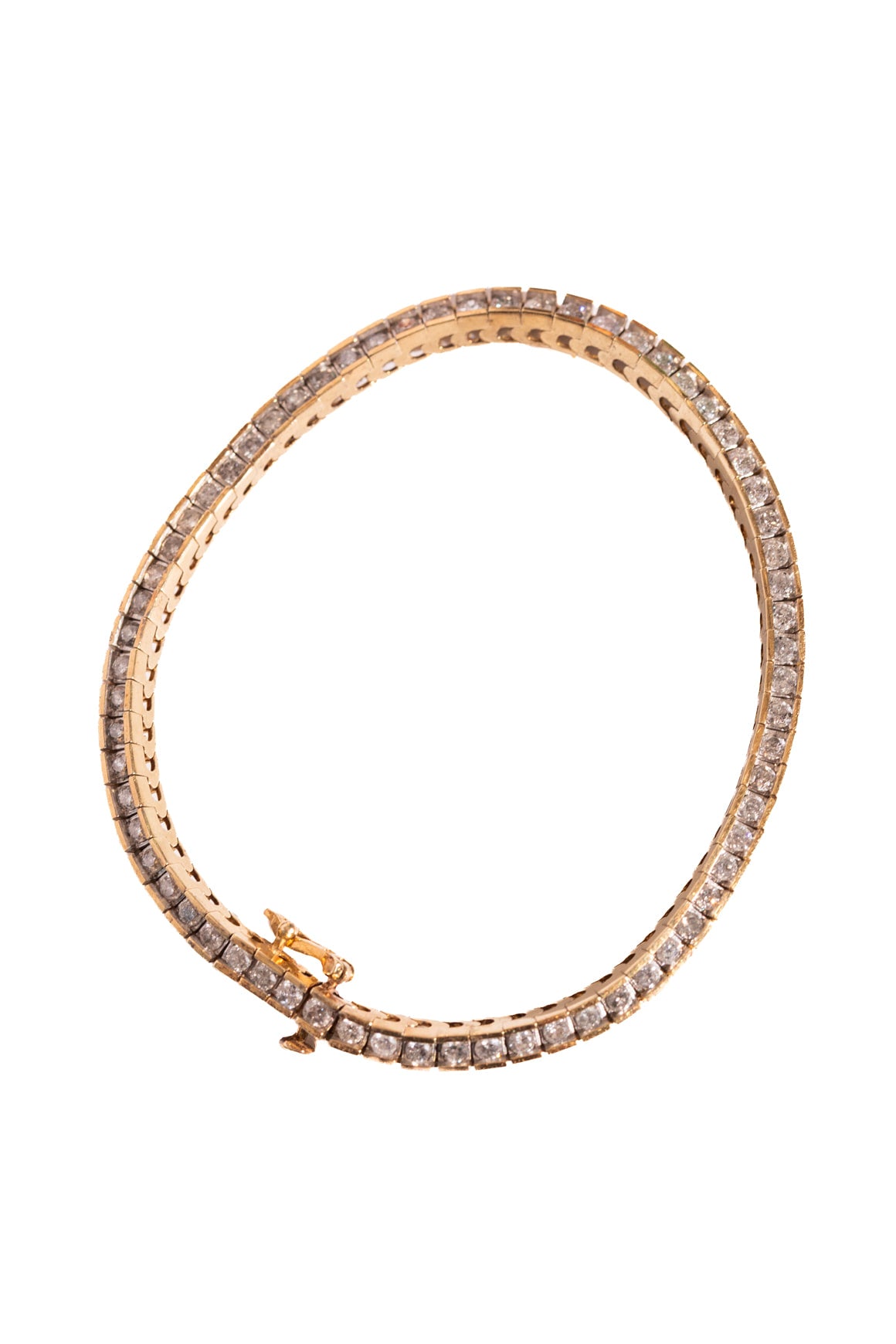 NO LABEL 14K Gold & Diamond Tennis Bracelet