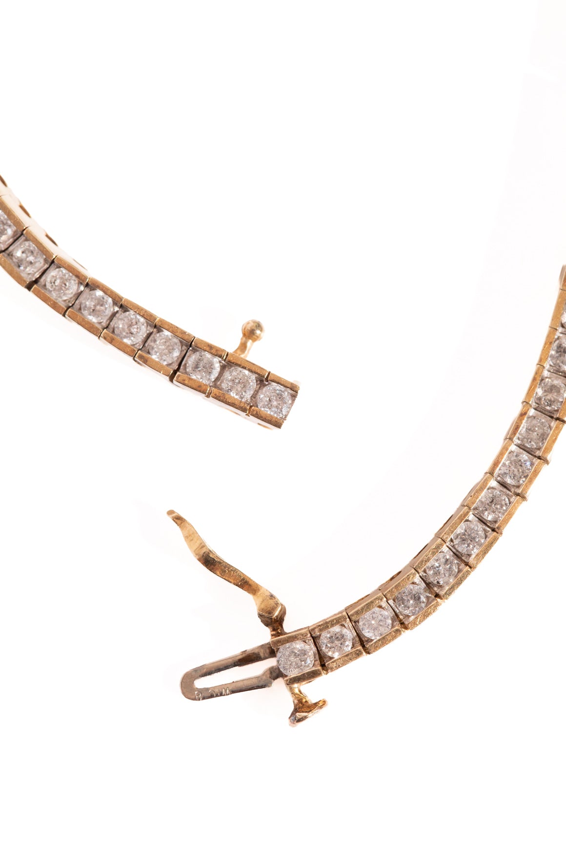 NO LABEL 14K Gold & Diamond Tennis Bracelet