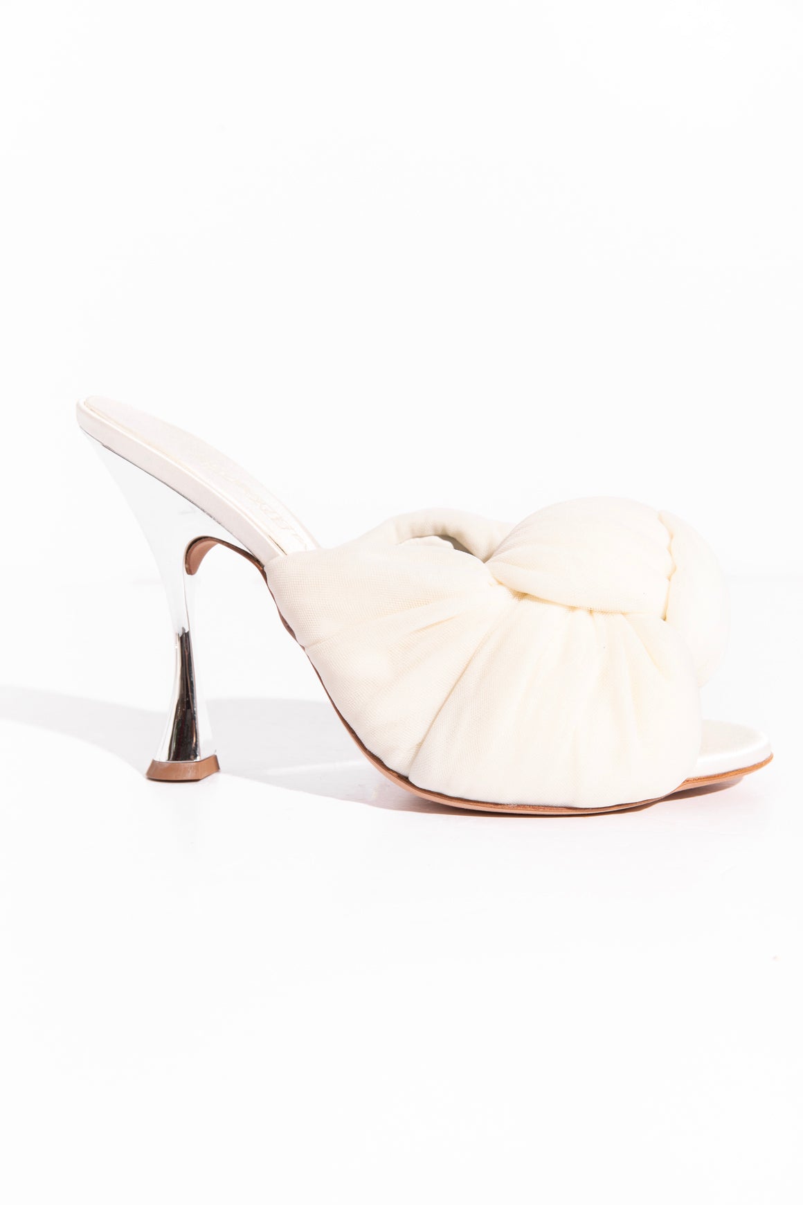 GIAMBATTISTA VALLI White Mesh Knot Heel (Sz.39)