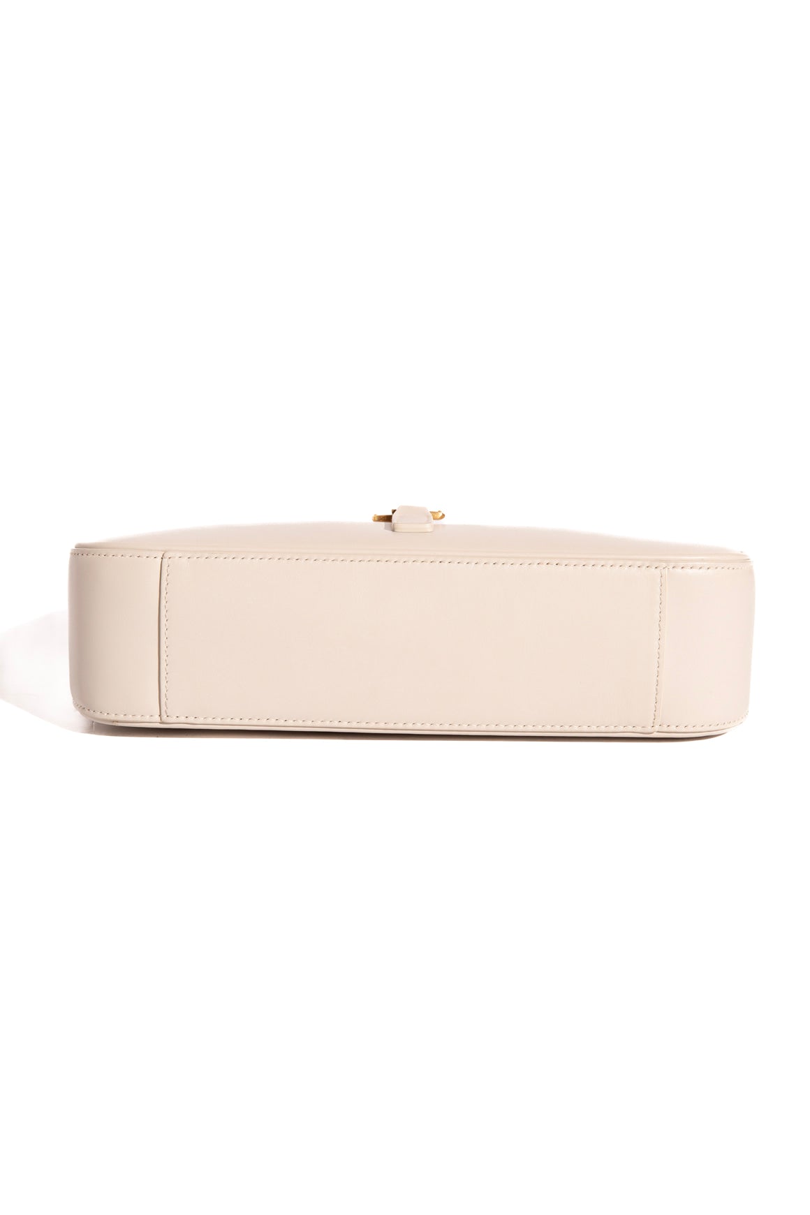 SAINT LAURENT Cream Le 5 À 7 Shoulder Bag