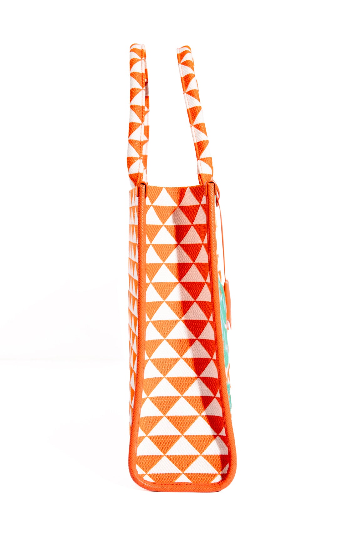 PRADA Symbole Embroidered Tote- Large
