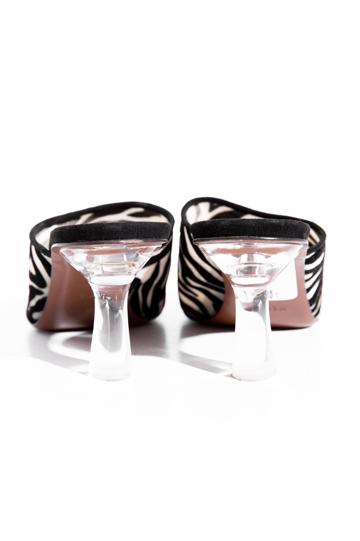 NEOUS Zebra Print Heeled Mules (Sz. 38.5)