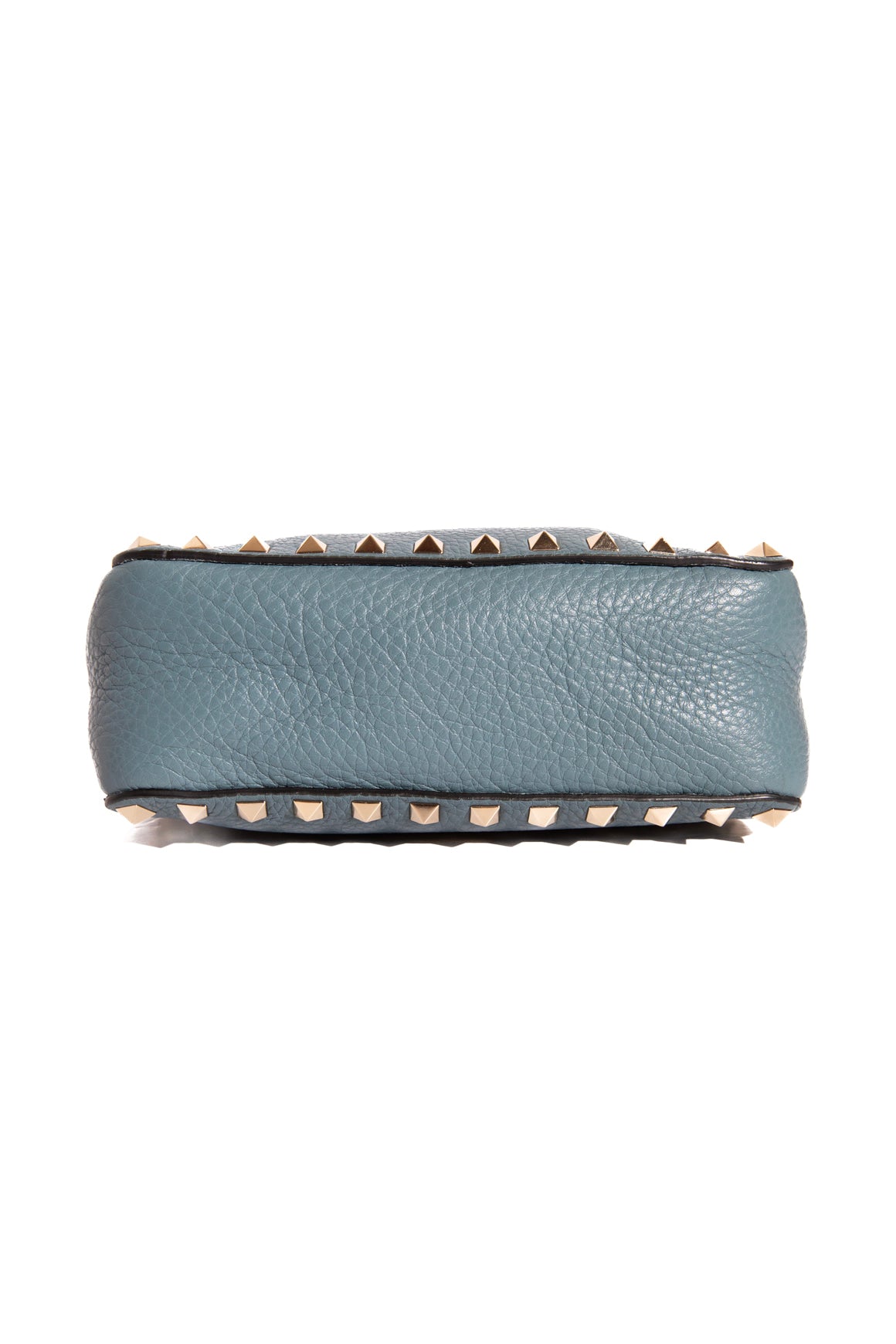 VALENTINO Teal Rockstud Signature Crossbody Messenger