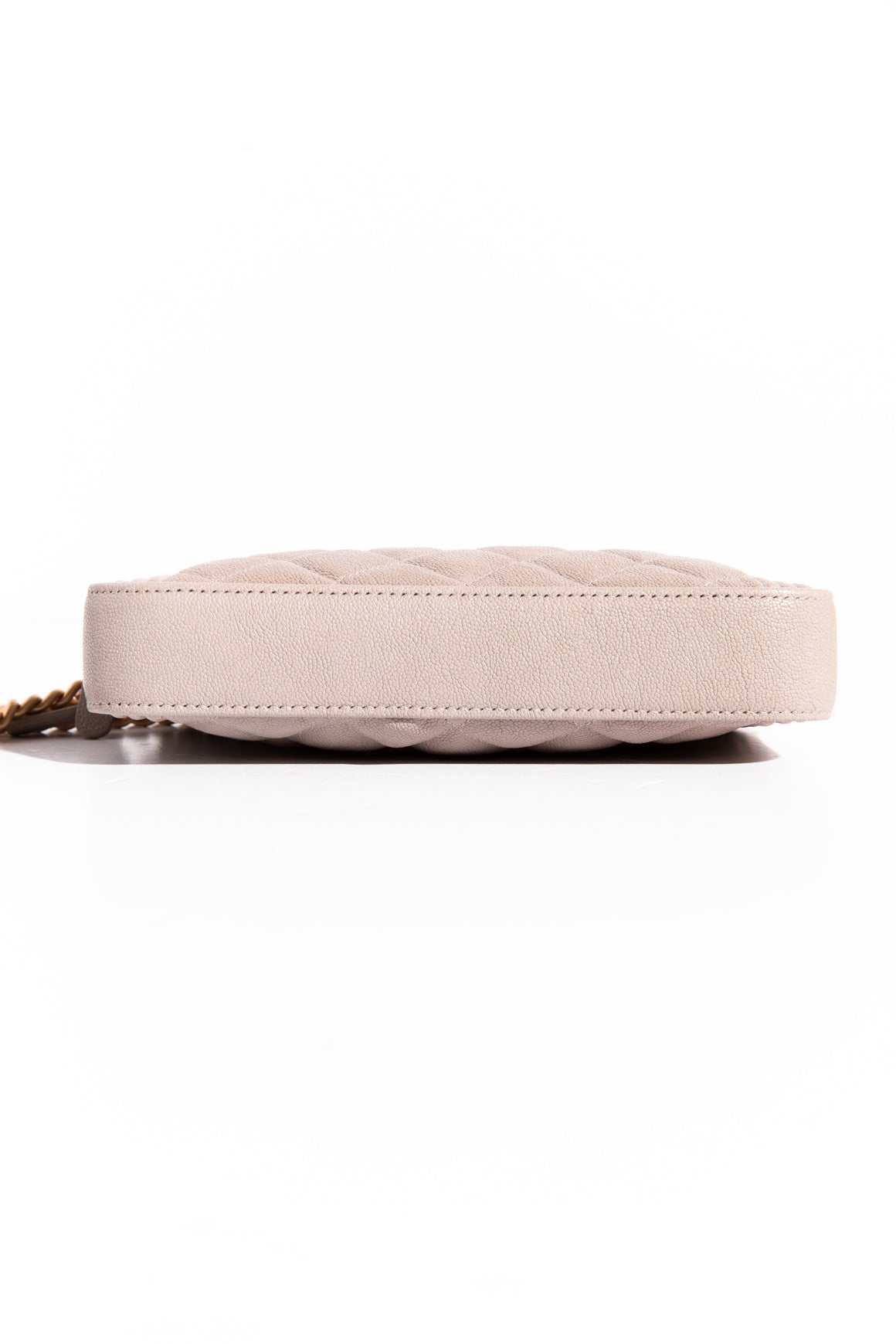 2019 CHANEL Taupe Caviar Double Zip Boy Wallet on Chain