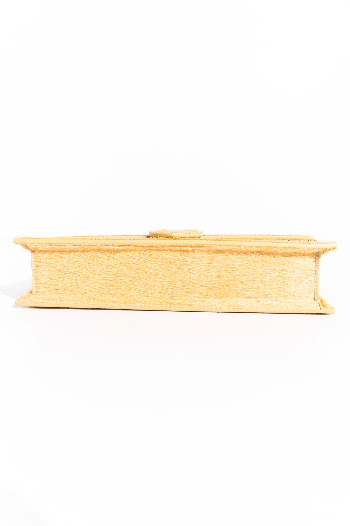 JACQUEMUS Yellow Mohair Le Bambino Shoulder Bag