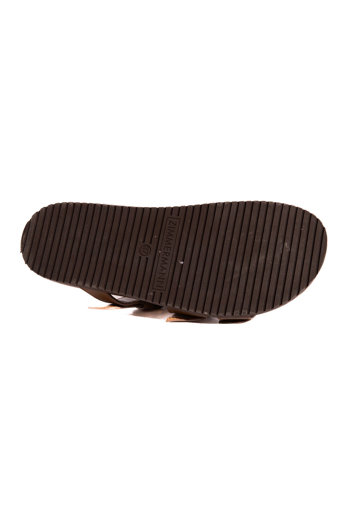 ZIMMERMANN Olive Multi-Buckle Leather Slides (Sz. 37)
