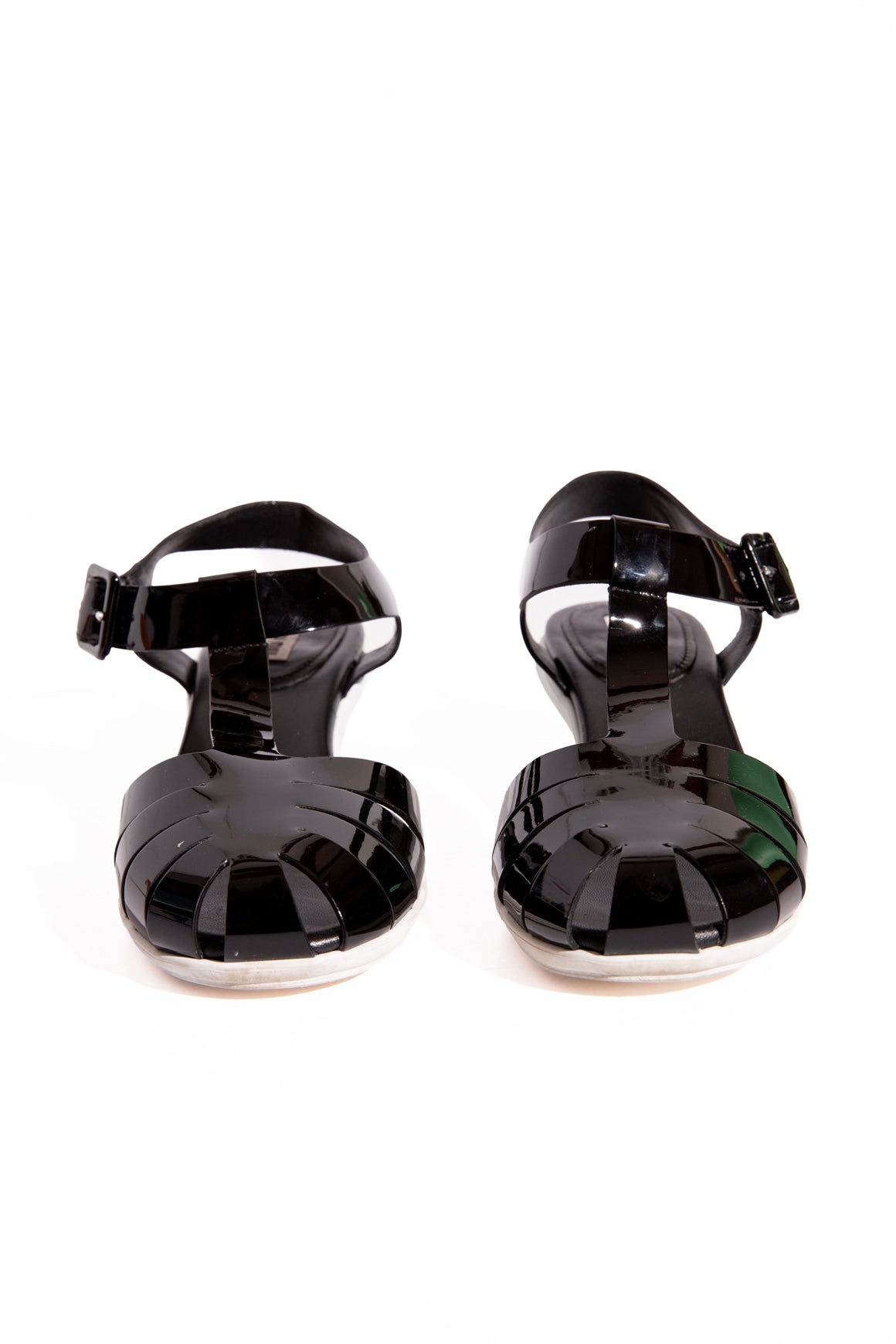MIU MIU Fisherman Kitten Heel Sandals (Sz. 37)