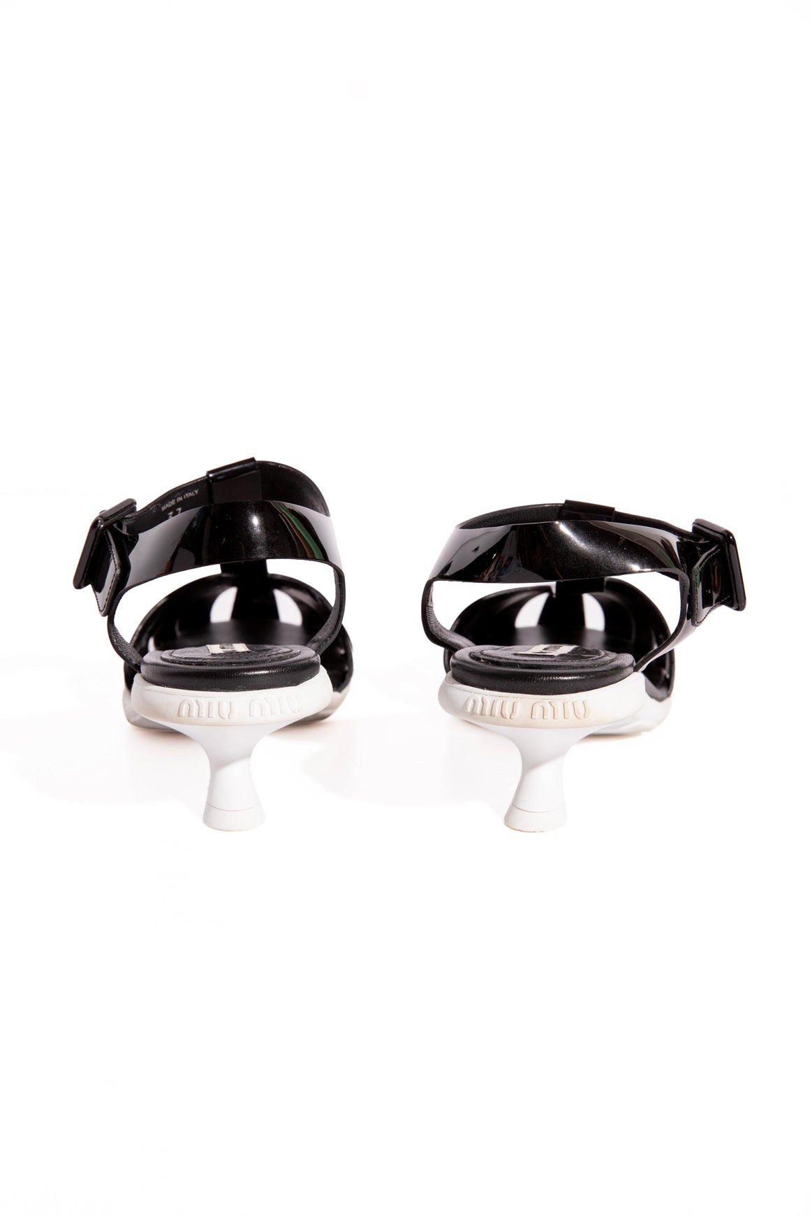 MIU MIU Fisherman Kitten Heel Sandals (Sz. 37)