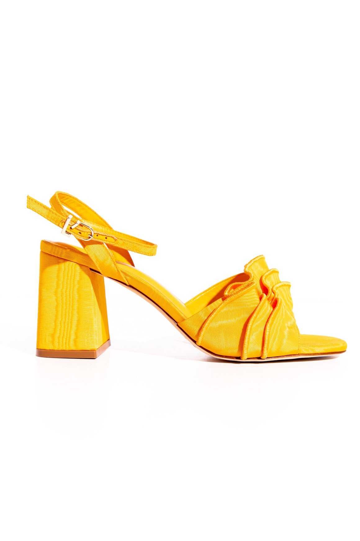LARROUDE Orange Heeled Sandals (Sz. 8.5)