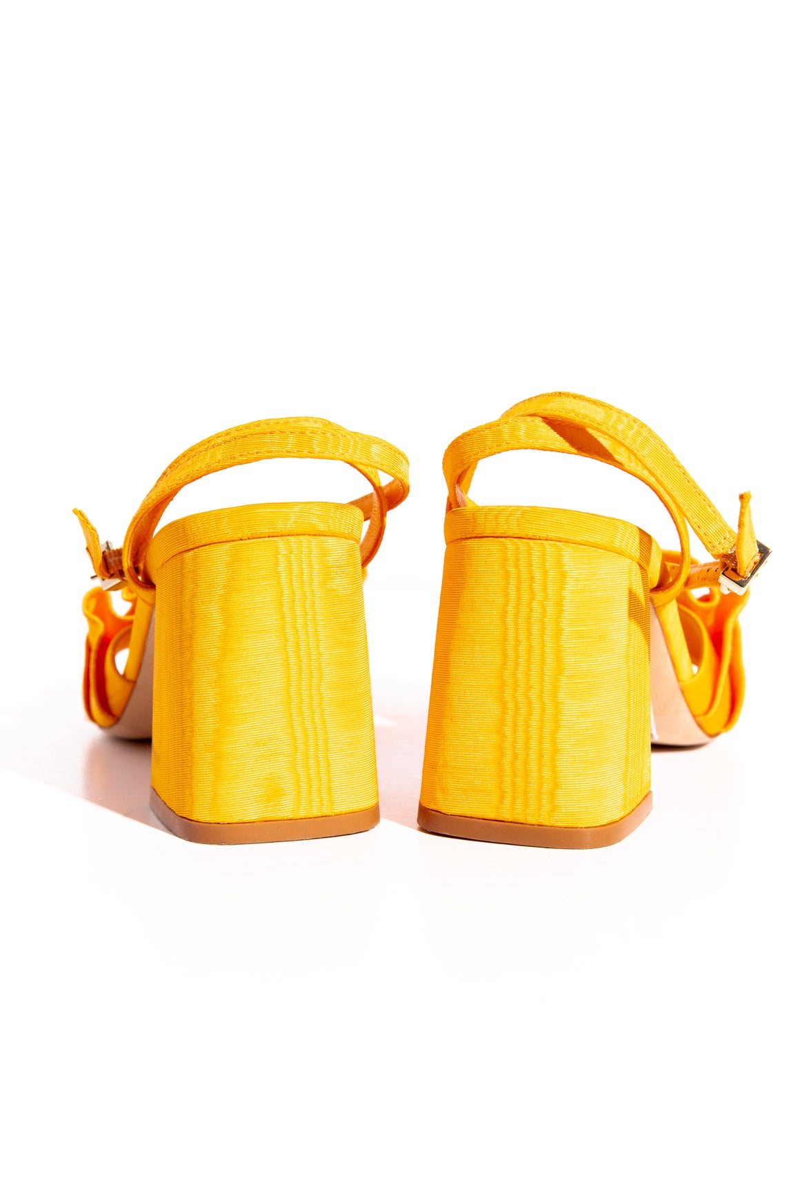 LARROUDE Orange Heeled Sandals (Sz. 8.5)