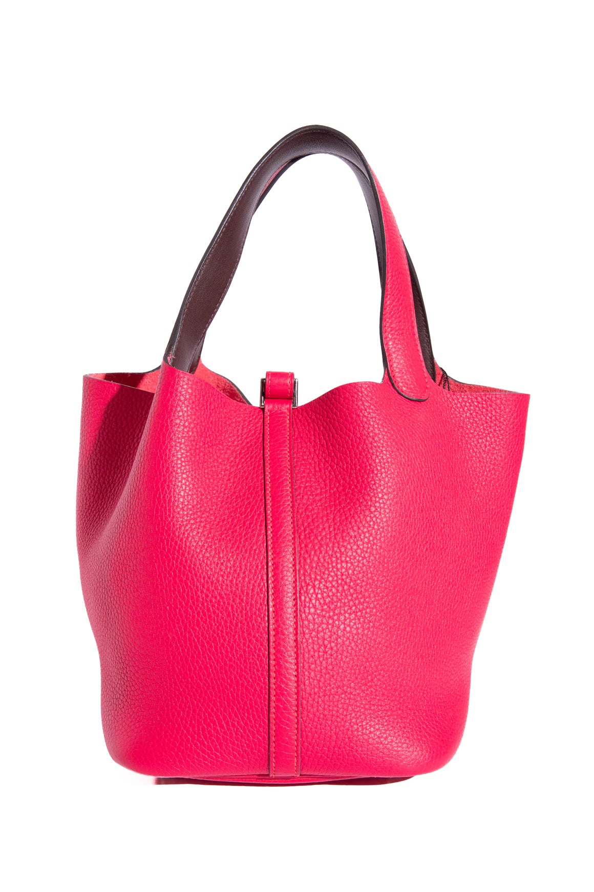 HERMES Rose Mexico Picotin MM Clemence
