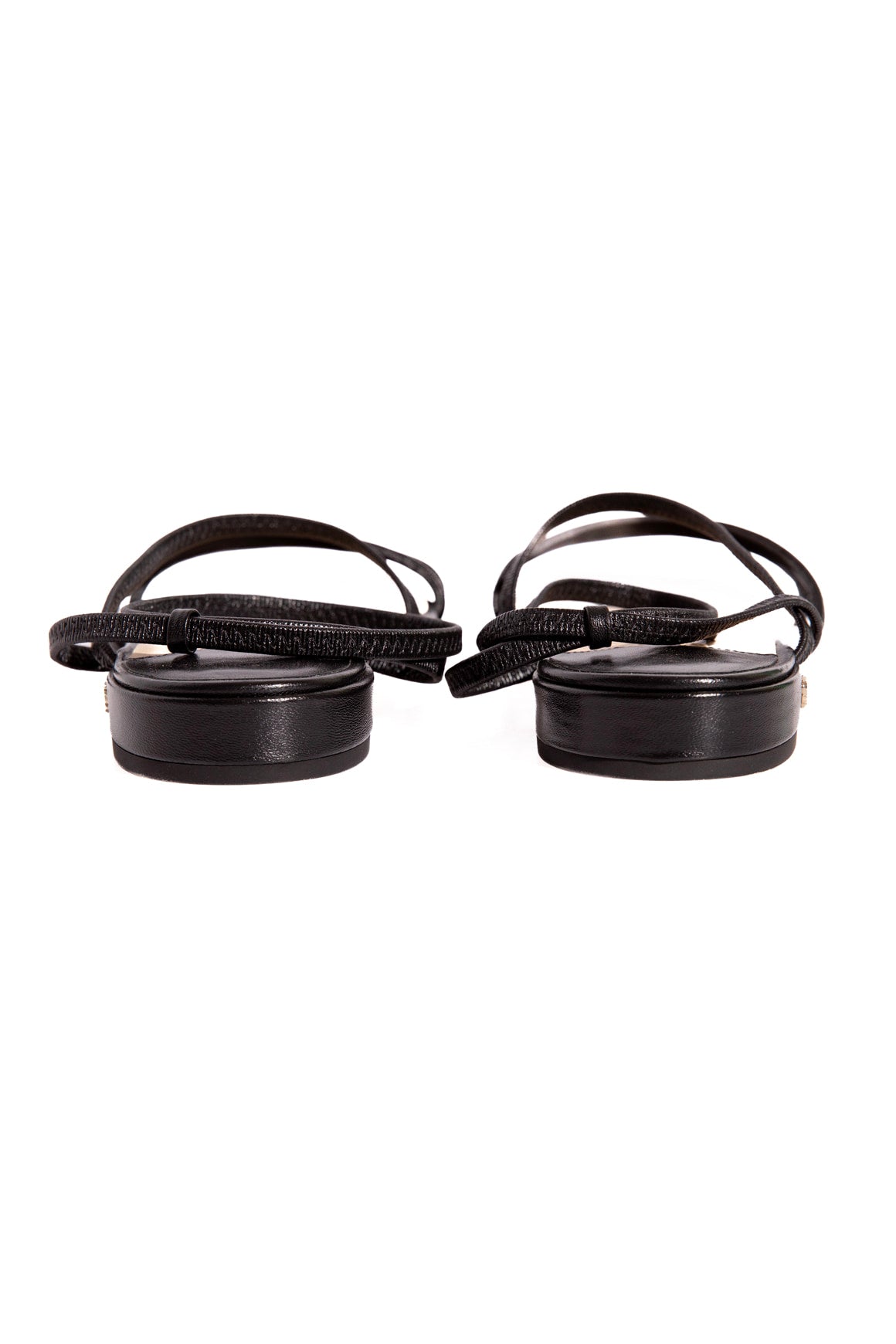 JIMMY CHOO Black Strappy Sandals (Sz. 40.5)