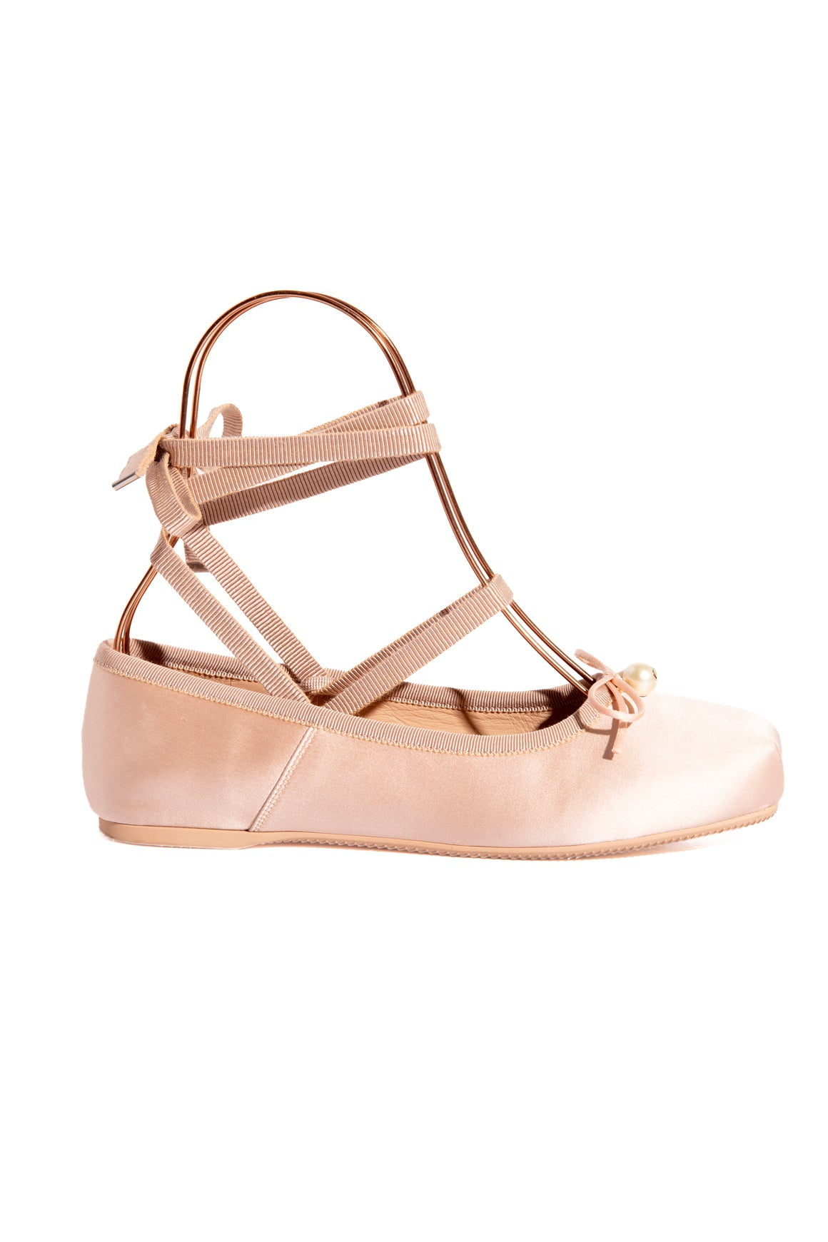 DIOR Pink Satin Ballet Flats (Sz. 36)