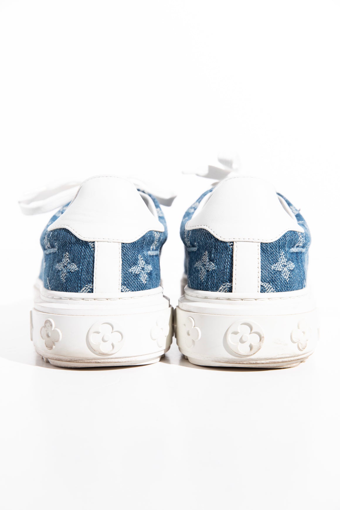 LOUIS VUITTON Denim Logo Sneakers (Sz. 36)