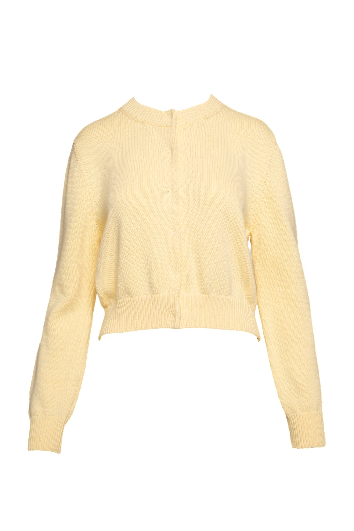 HIGHSPORT Butter Yellow Cardigan (Sz. L)