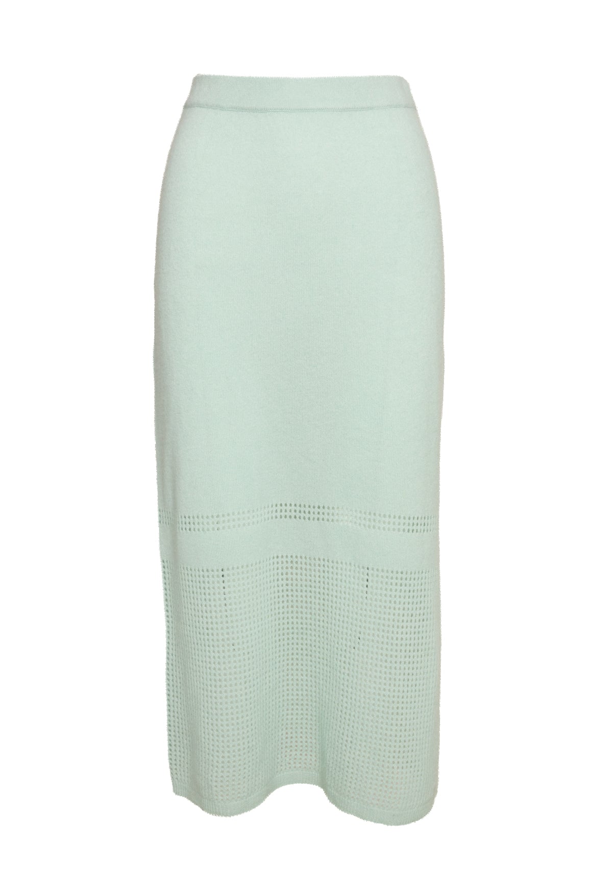 NONAME Mint Cashmere Cut Out Midi Skirt (Sz. S)