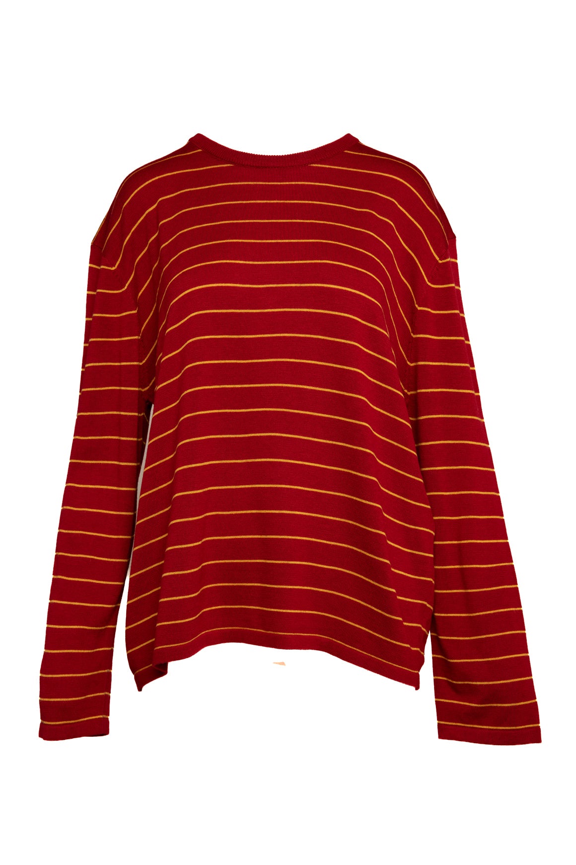 OUS SEOUL Yellow Striped Oversized Sweater (Sz. M)