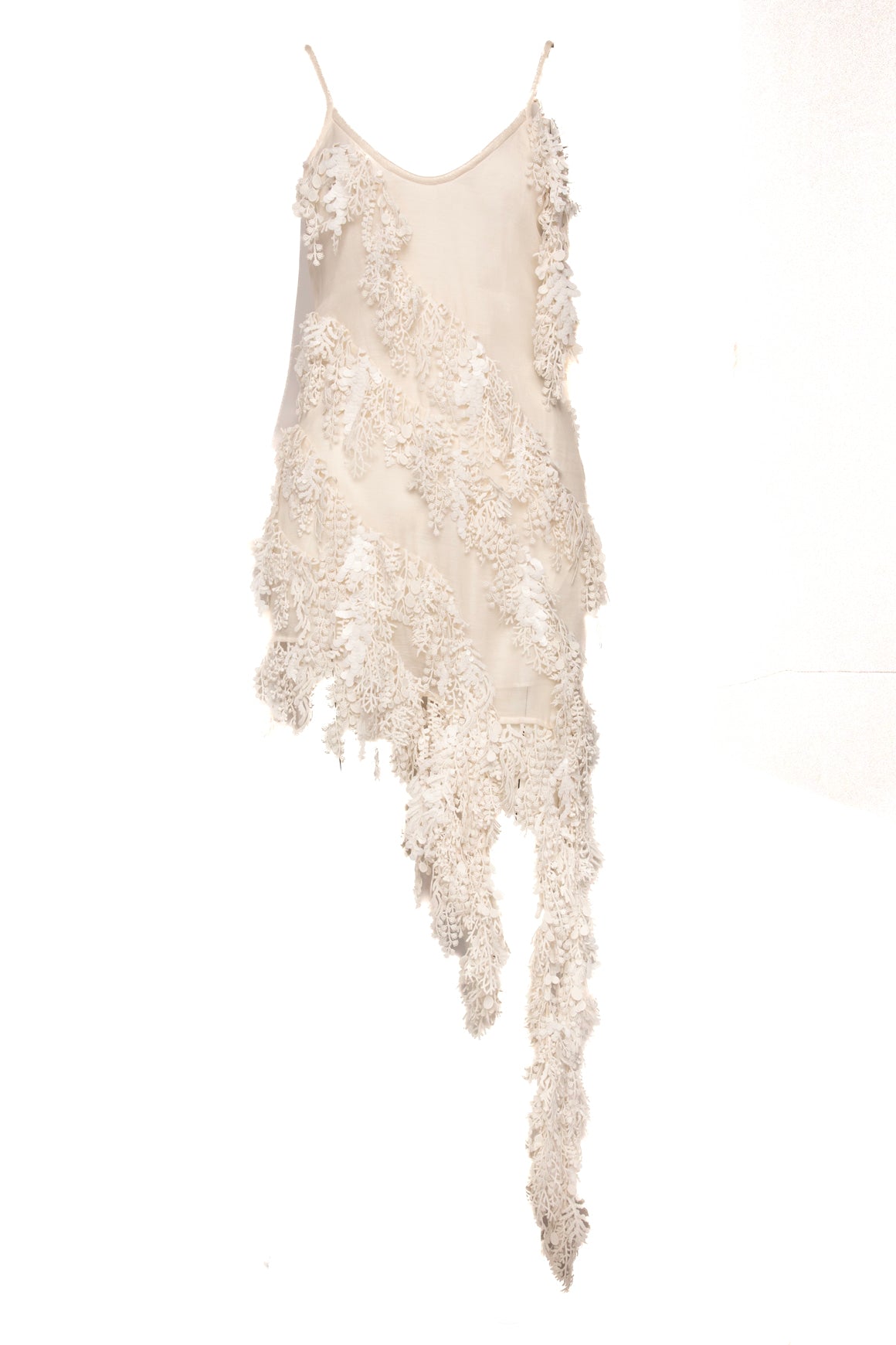 ZIMMERMAN White Linen Asymmetric Mini Dress (Sz.0)