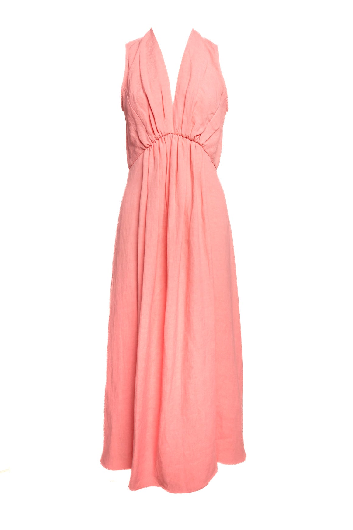 RACHEL COMEY Pink Textured Sleeveless Maxi Dress (Sz. 6)