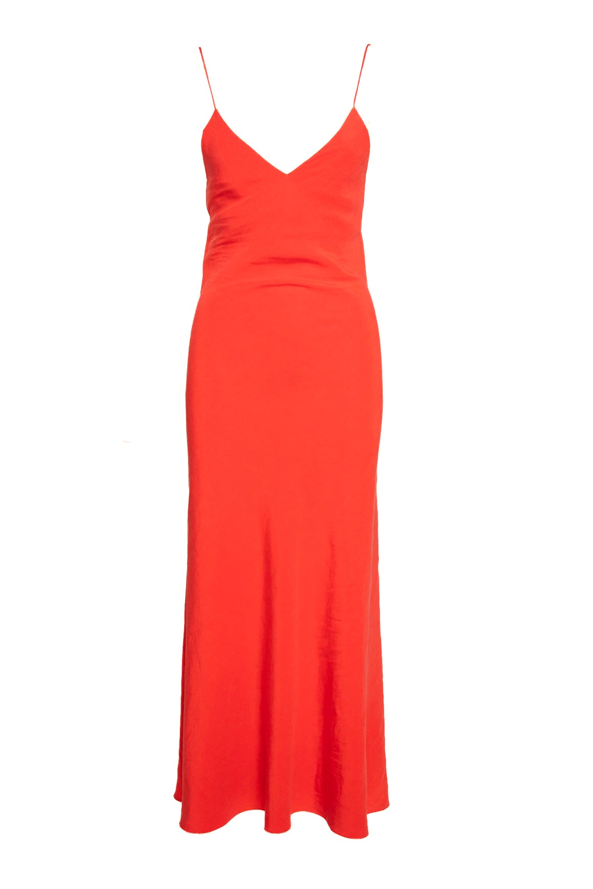 BLAZE MILANO Coral Bias Cut Maxi Dress (Sz. 0/XS)