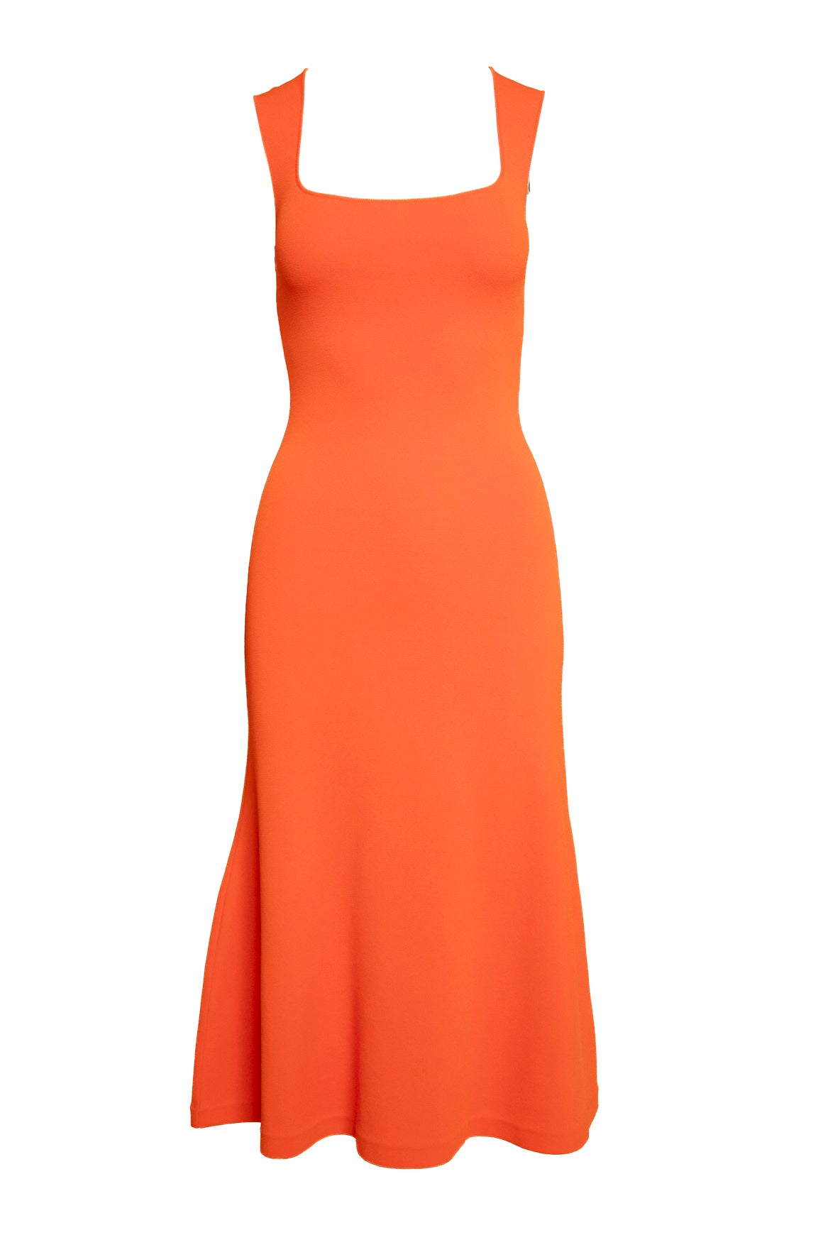 STELLA MCCARTNEY Orange Knit Midi Dress (Sz. 36/0)