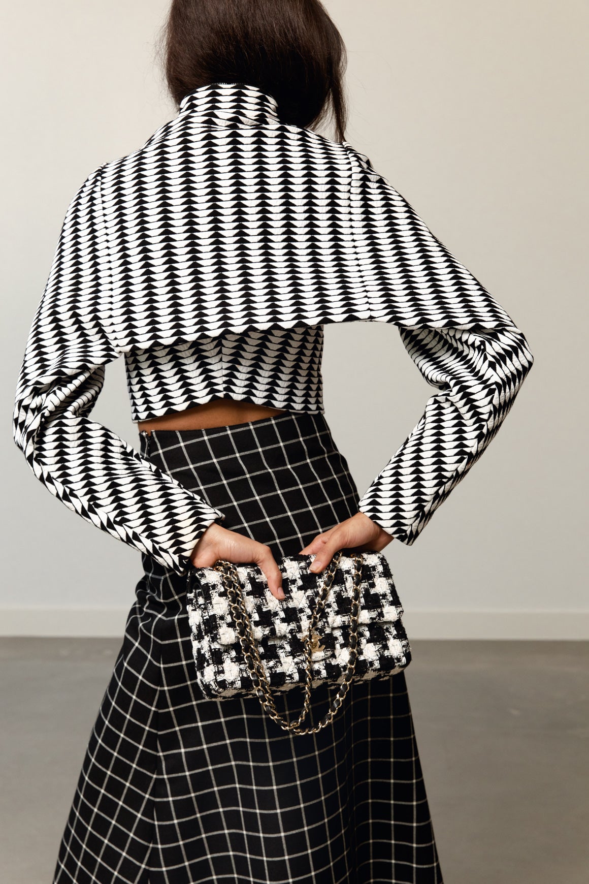 ALAIA Geometric Crop Dolman Sleeve Jacket (Sz. 36/0)